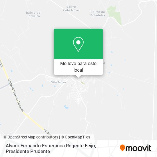 Alvaro Fernando Esperanca Regente Feijo mapa