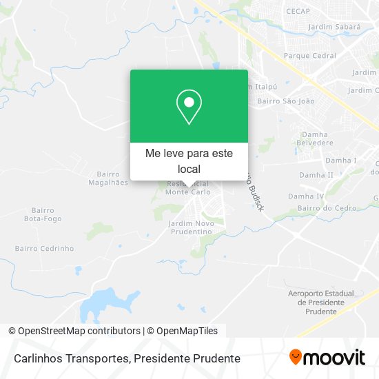 Carlinhos Transportes mapa