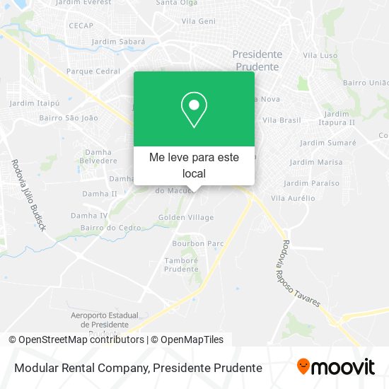Modular Rental Company mapa