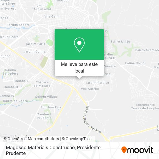 Magosso Materiais Construcao mapa