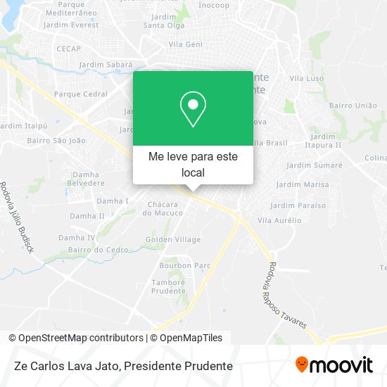 Ze Carlos Lava Jato mapa