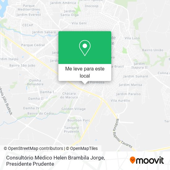 Consultório Médico Helen Brambila Jorge mapa