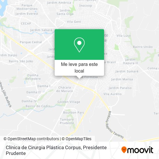 Clínica de Cirurgia Plástica Corpus mapa