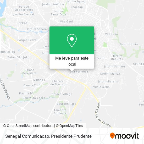 Senegal Comunicacao mapa