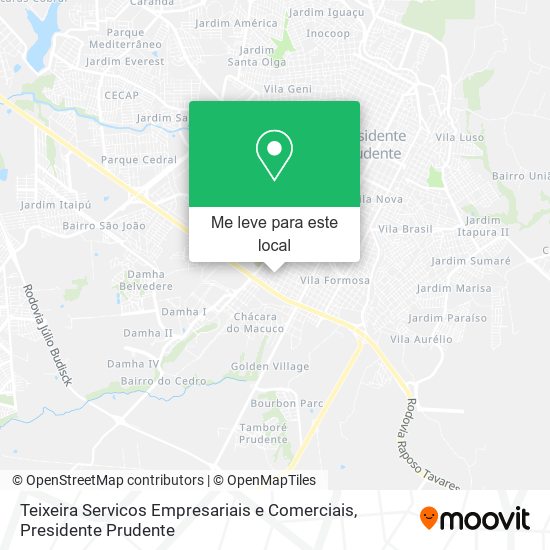 Teixeira Servicos Empresariais e Comerciais mapa