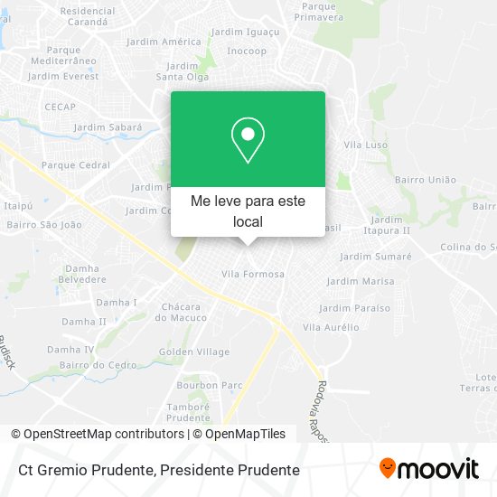 Ct Gremio Prudente mapa