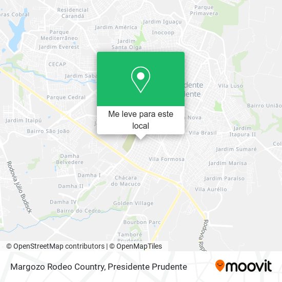 Margozo Rodeo Country mapa