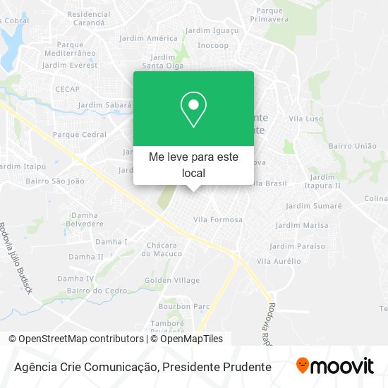 Agência Crie Comunicação mapa