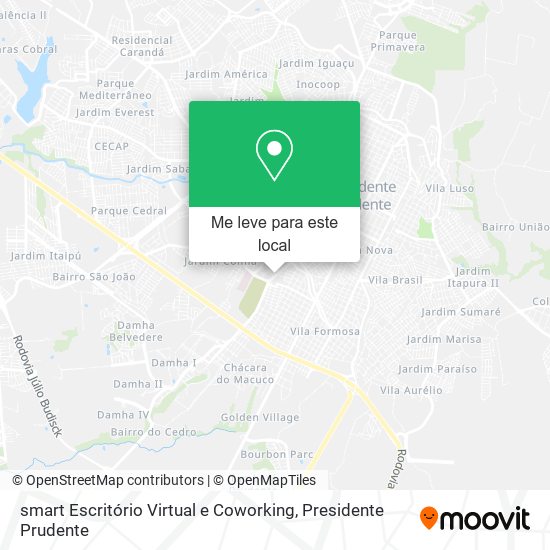 smart Escritório Virtual e Coworking mapa