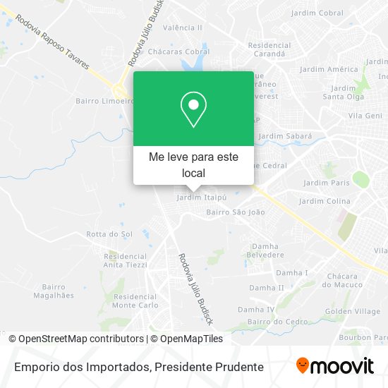Emporio dos Importados mapa