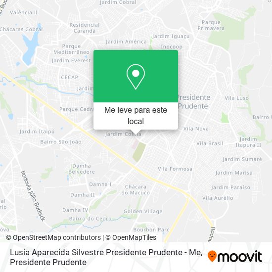 Lusia Aparecida Silvestre Presidente Prudente - Me mapa