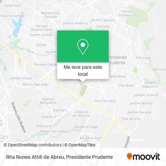 Rita Nunes Attili de Abreu mapa
