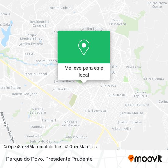 Parque do Povo mapa