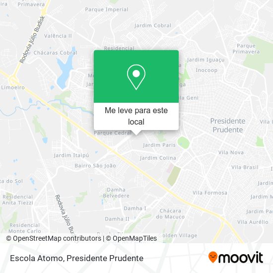 Escola Atomo mapa