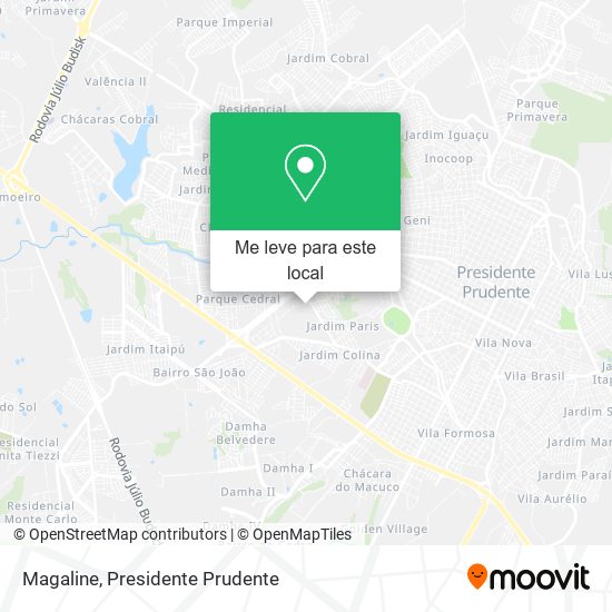 Magaline mapa
