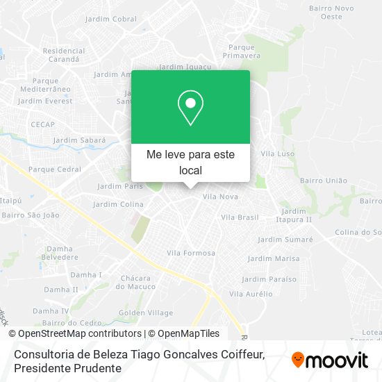 Consultoria de Beleza Tiago Goncalves Coiffeur mapa