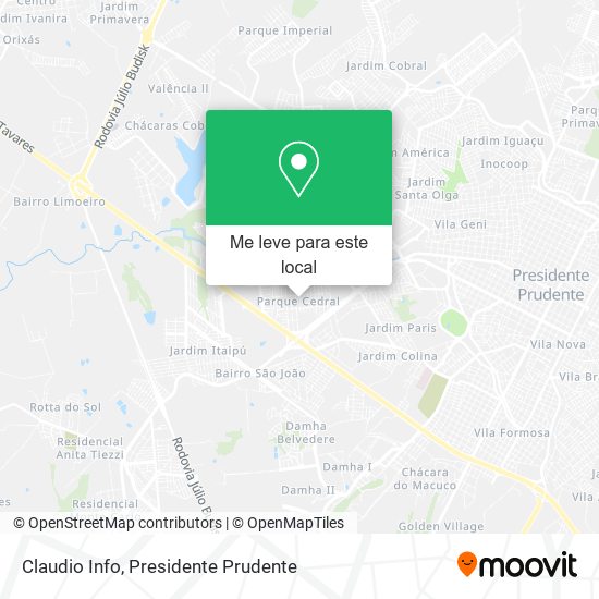 Claudio Info mapa