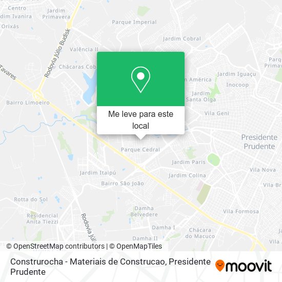 Construrocha - Materiais de Construcao mapa