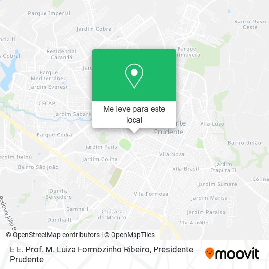 E E. Prof. M. Luiza Formozinho Ribeiro mapa
