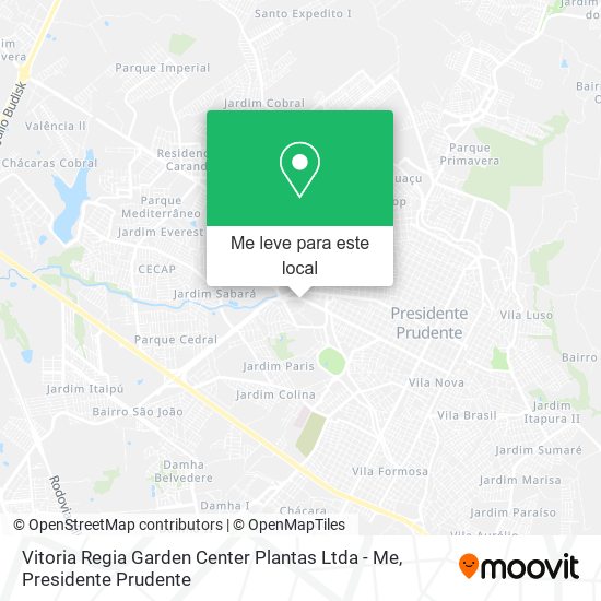 Vitoria Regia Garden Center Plantas Ltda - Me mapa