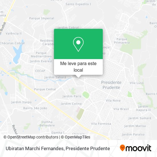 Ubiratan Marchi Fernandes mapa