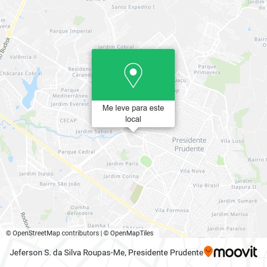 Jeferson S. da Silva Roupas-Me mapa