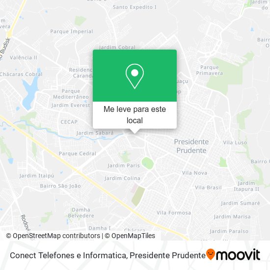 Conect Telefones e Informatica mapa