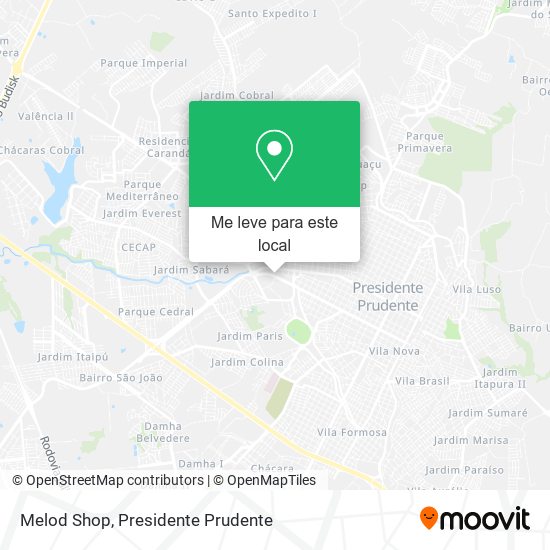 Melod Shop mapa