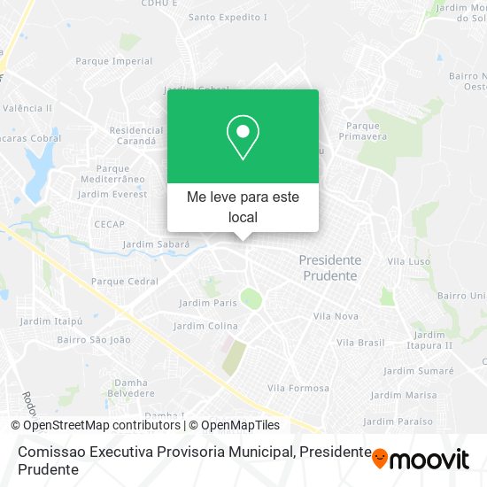 Comissao Executiva Provisoria Municipal mapa