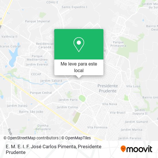 E. M. E. I. F. José Carlos Pimenta mapa