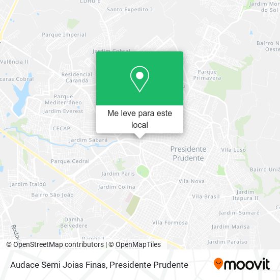 Audace Semi Joias Finas mapa