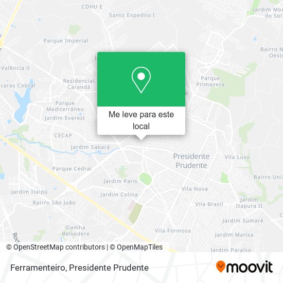 Ferramenteiro mapa