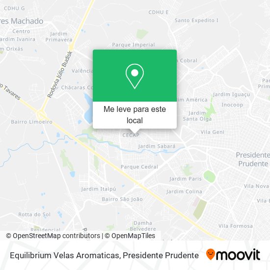 Equilibrium Velas Aromaticas mapa