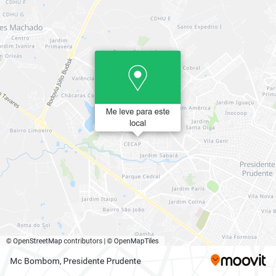 Mc Bombom mapa