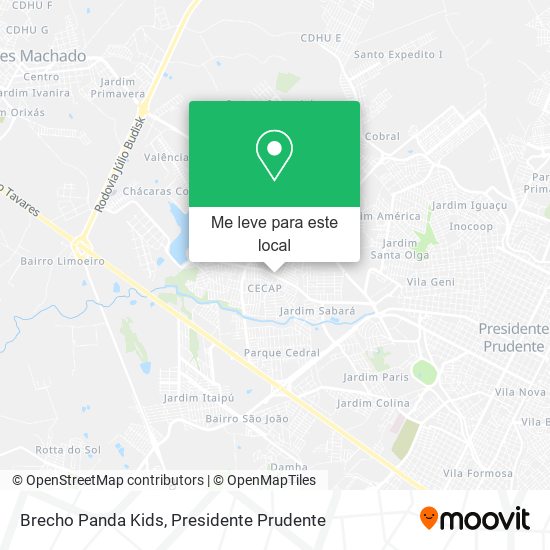 Brecho Panda Kids mapa