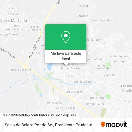 Salao de Beleza Por do Sol mapa