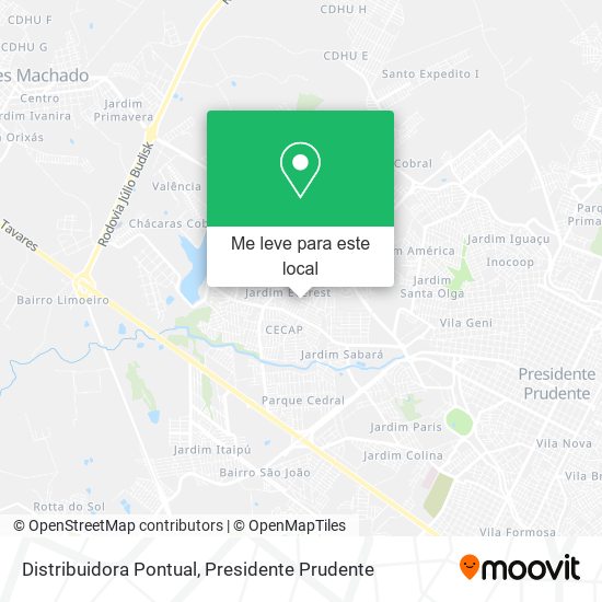 Distribuidora Pontual mapa