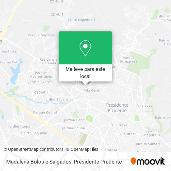 Madalena Bolos e Salgados mapa