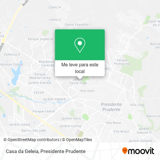 Casa da Geleia mapa