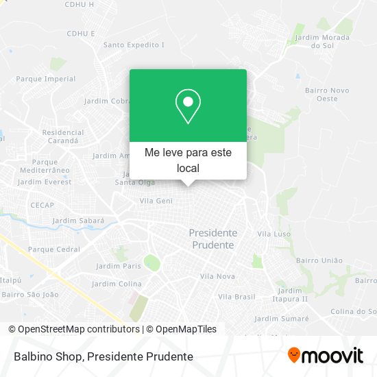Balbino Shop mapa