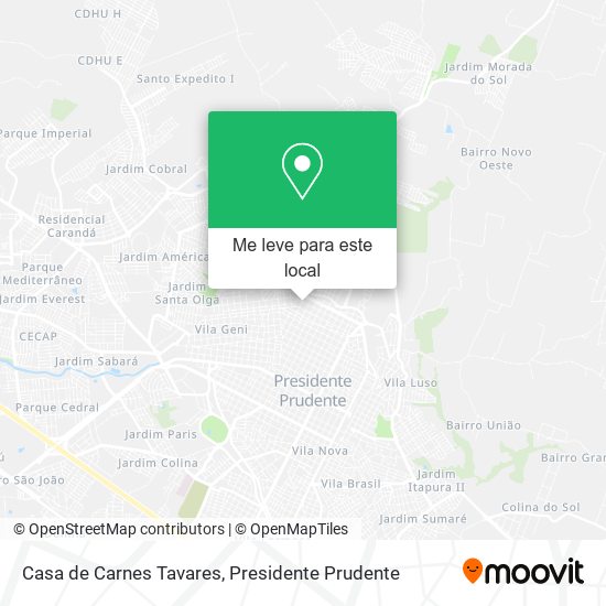 Casa de Carnes Tavares mapa