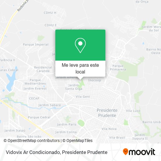 Vidovix Ar Condicionado mapa