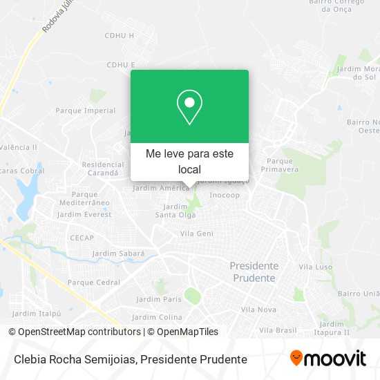 Clebia Rocha Semijoias mapa