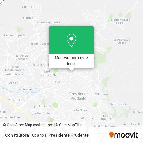 Construtora Tucanos mapa