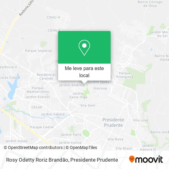 Rosy Odetty Roriz Brandão mapa