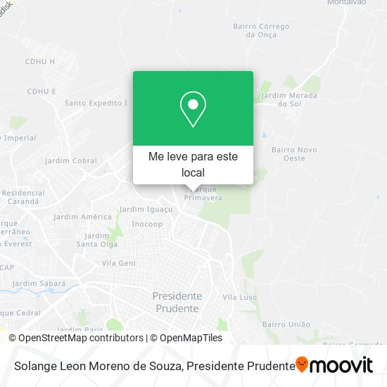 Solange Leon Moreno de Souza mapa