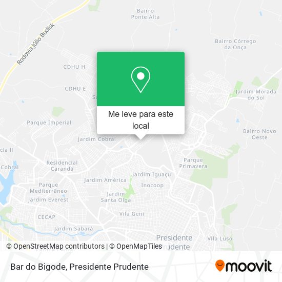 Bar do Bigode mapa