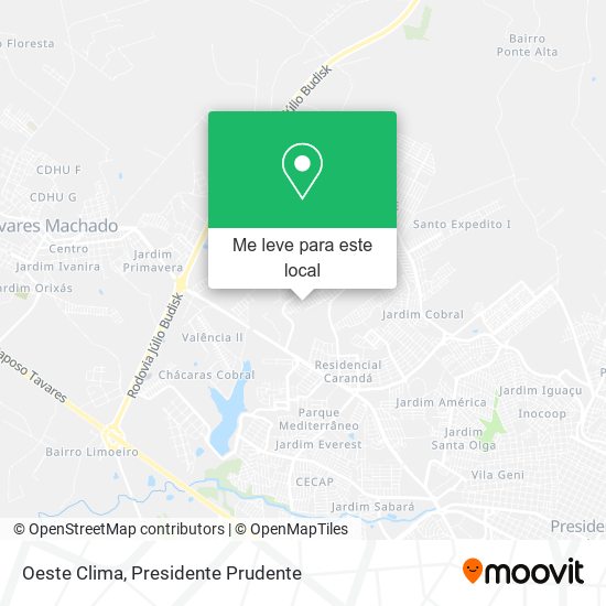 Oeste Clima mapa