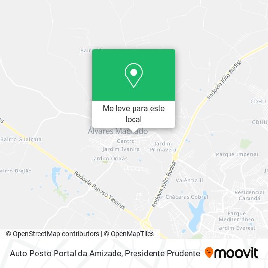 Auto Posto Portal da Amizade mapa