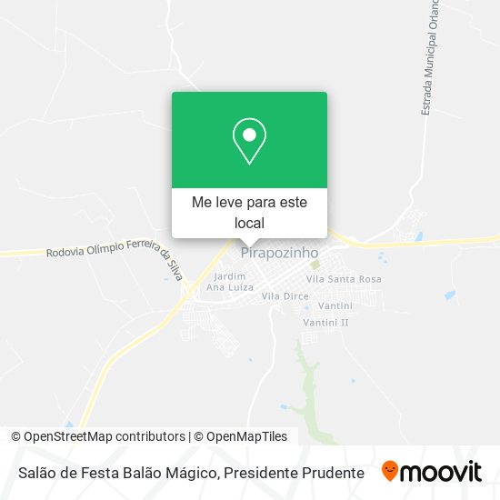 Salão de Festa Balão Mágico mapa